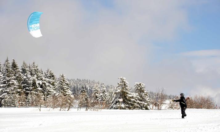 Kite kurzy na sněhu Oderské Vrchy
