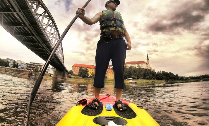 Paddleboard kurz pro začátečníky + na elektrokoloběžkách zpět