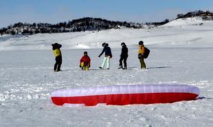 Jednodenní kurz snowkitingu