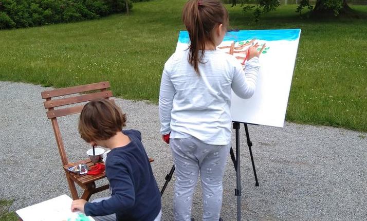 Jednodenní workshop - malování rodičů s dětmi