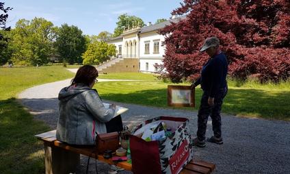 Jednodenní workshop - Malování zámecké zahrady pastelem