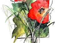 Tajemství akvarelové barvy "Vlčí mák" - online