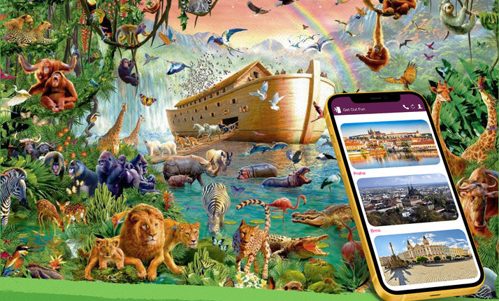 Venkovní hra ,,Noemova archa'' v pražské ZOO