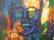 Expresivní malba špachtlí akrylovými barvami - motivy žen