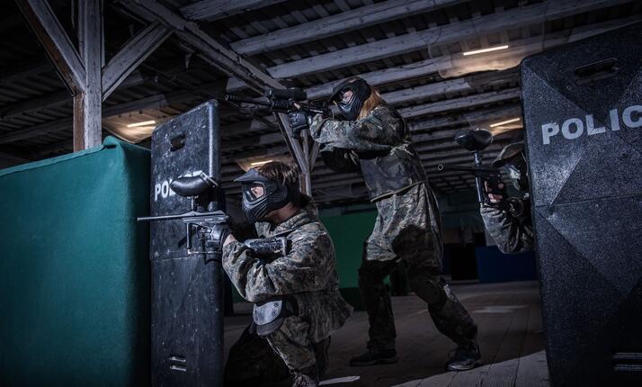 Paintball Hall v Brně - hra s gumovým střelivem