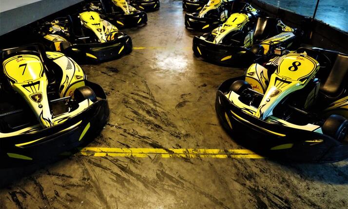 Motokáry Lamborghini Kart Arena Olomouc - zajezděte si za každého počasí