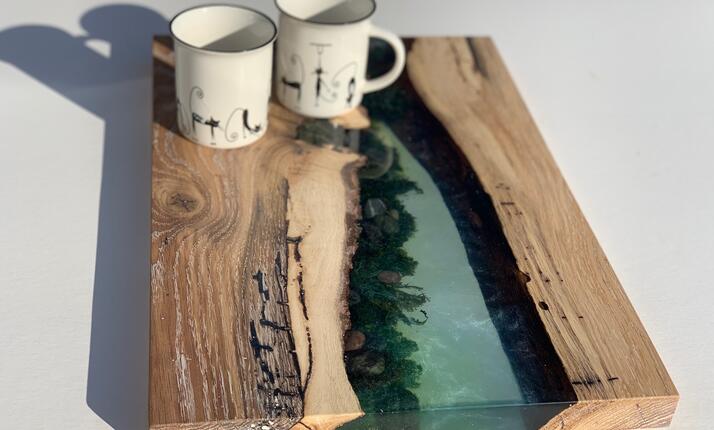 Výroba podnosu s epoxidem