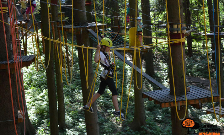 Lanové bludiště Opičárna Ostravice Sepetná - v srdci Beskyd