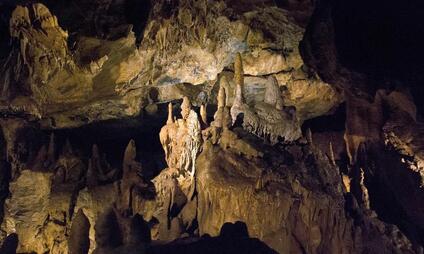 Mladečské jeskyně - Složitý labyrint puklinových chodeb