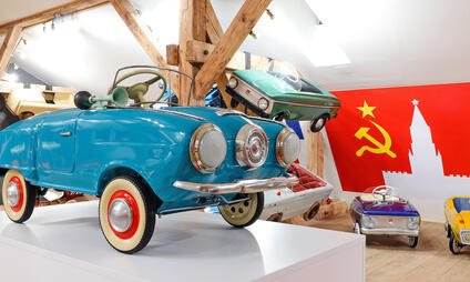 Muzeum šlapacích autíček Pedal Planet Praha - svět malých aut