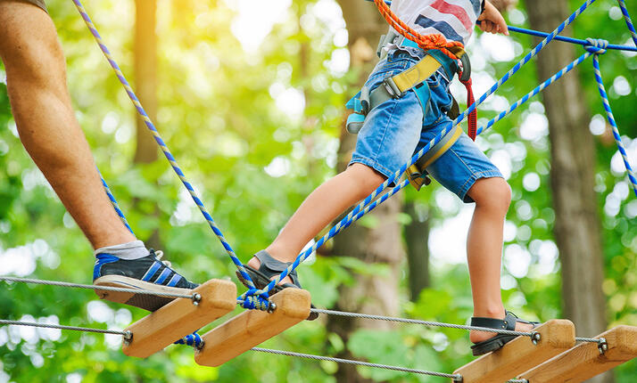 Lanové centrum Landštejn - zábava pro děti již od 5 let