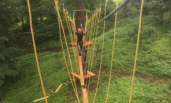 Velký okruh - červený - nejtěžší trasa pro děti od 150 cm