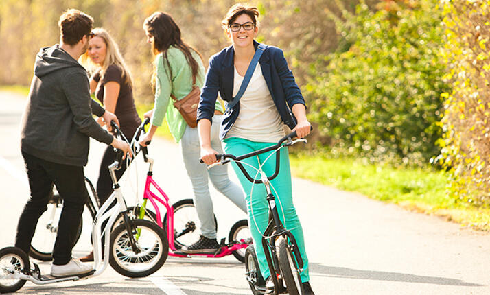 Půjčovna koloběžek v rodinném Penzionu u Hošků Vrbice
