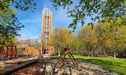 Vyhlídková věž ve Funpark Most - vystoupejte do 26 metrů