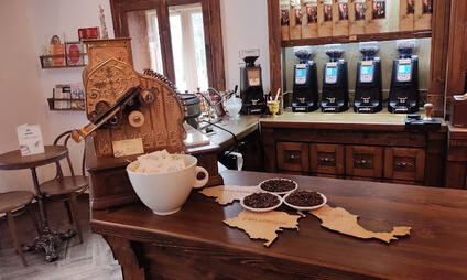 Muzeum kávy Alchymista Praha - úžasná vůně kávy
