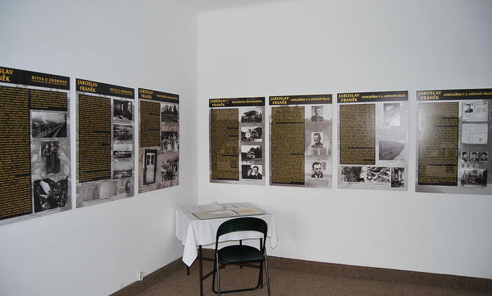 Pamětní síň Jaroslava Fraňka Nezabudice - život legionáře
