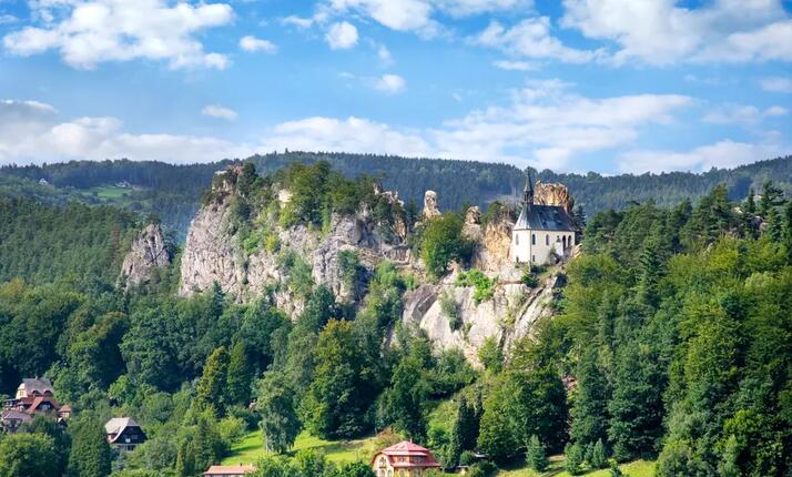 Zřícenina skalního hradu Vranov - Pantheon Malá Skála