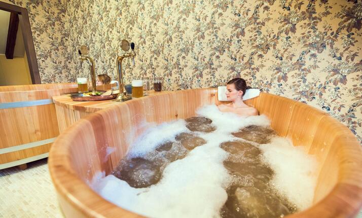 Pivní lázně Olivův pivovar Dolní Břežany - načerpejte energii