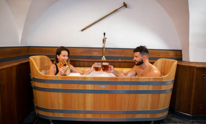 Pivní lázně U Medvídků Praha - pivo léčí