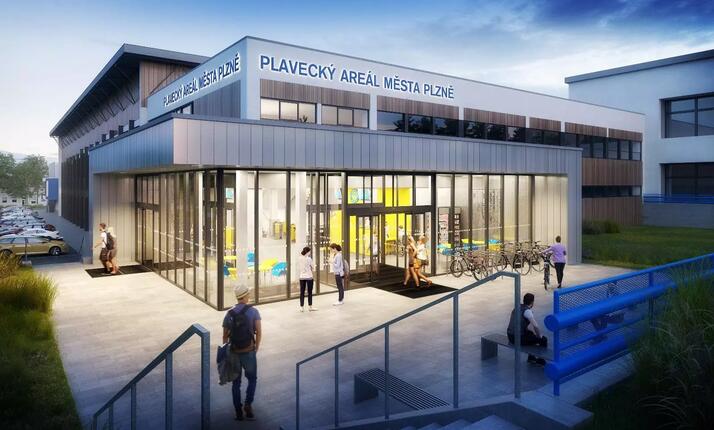 Plavecký bazén Slovany Plzeň - nejnavštěvovanější areál