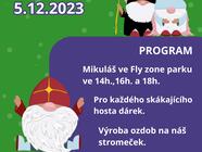Mikuláš na trampolíně ve Fly Zone parku - 5.12.2023