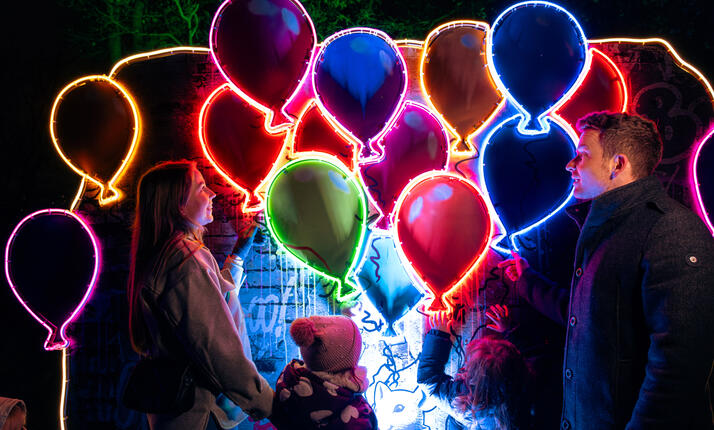 Lumina park Praha - interaktivní procházka milionem světýlek