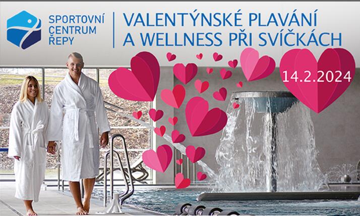 Valentýnské plavání a wellness pro dva v SC Řepy - 14.2.2024