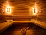 Vstup do finské sauny v Relax 21 Uherský Ostroh