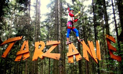 Lanové centrum Tarzanie Trojanovice - největší lanové centrum v ČR