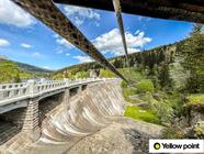 Zip line podél přehradní hráze Labská - Špindlerův Mlýn