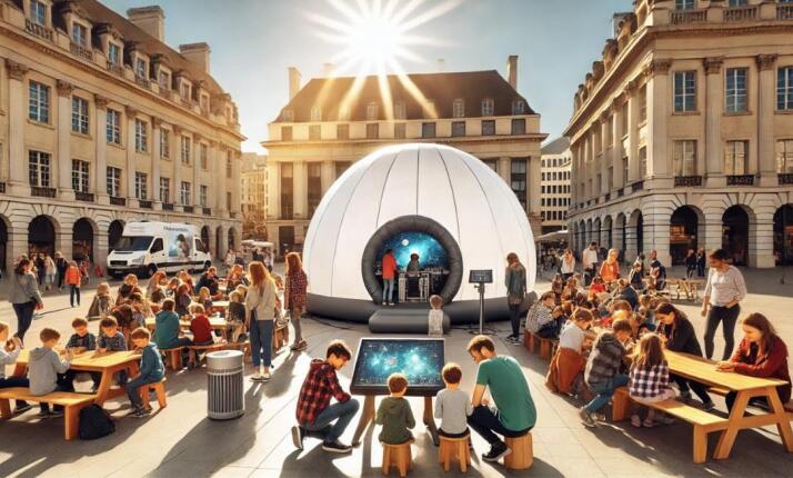 Mobilní planetárium u Vás - balíček exteriér