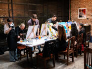 ArtMoment v Praze (Vnitroblock) - Malování akrylem v elegantní restauraci se sklenkou v ruce