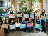 ArtInk v Hradci Králové (NáPLAVKA) - Abstraktní malování lihovou tuší s třpytivými pigmenty