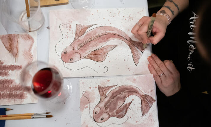 ArtWine v Olomouci (OpenWine Garden) – Degustace vína se someliérem a malování vínem