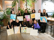 ArtTexture v Praze (Kavárna co hledá jméno) - 3D malování s plastickou texturou