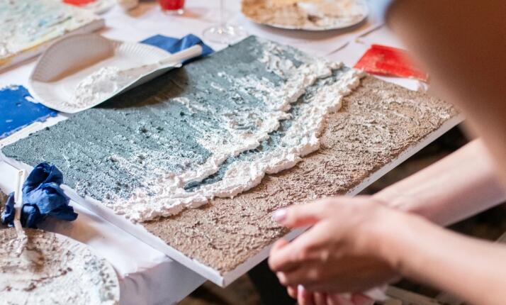 ArtTexture v Praze (Vnitroblock) - 3D malování s plastickou texturou