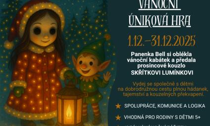 Rodinná vánoční úniková hra - Skřítek Lumínek a ztracené vánoční světýlko