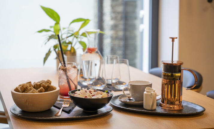 Snídaně v Lázeňské kavárně