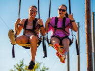 Velká adrenalinová houpačka - Největší houpačka Moravy: 16 m adrenalinu