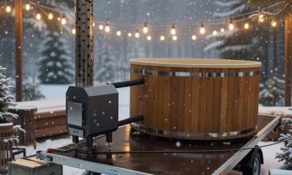 Pronájem koupacího sudu - sud s kamny na dřevo, jednoduchá obsluha a soukromí pro vás