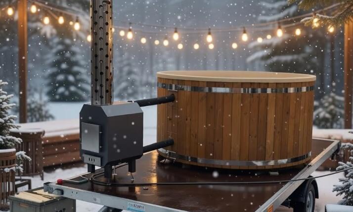 Pronájem koupacího sudu - sud s kamny na dřevo, jednoduchá obsluha a soukromí pro vás