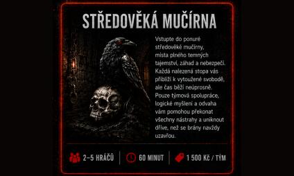 Středověká mučírna – nová úniková hra v Plzni