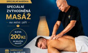 Zvýhodněný zářijový balíček dvou masáží